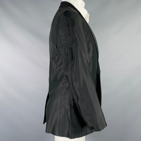 VERSACE COLLECTION Size 40 Black Acetate Blend Peak Lapel Sport Coat - Picture 3 of 11